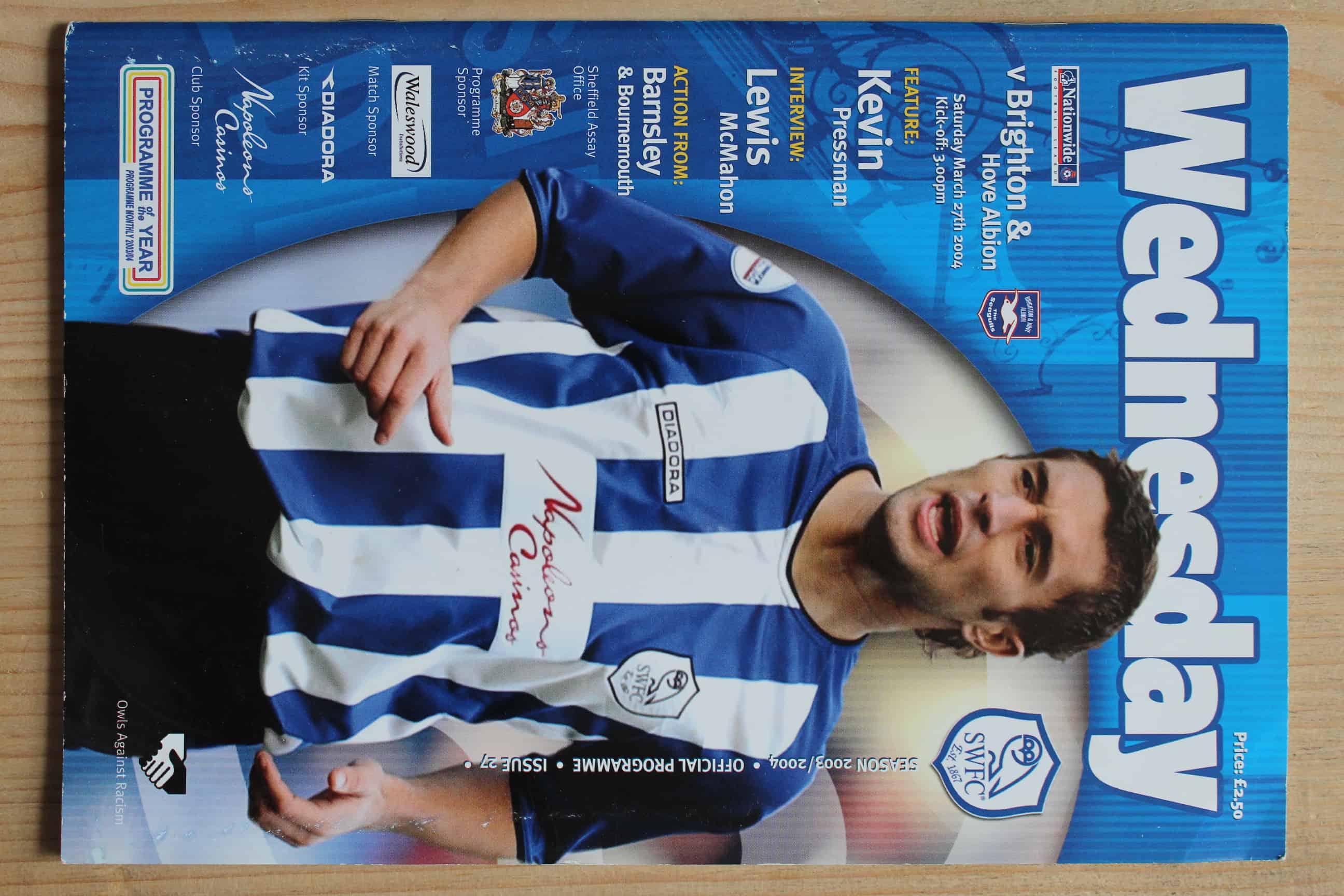 Sheffield Wednesday FC  v Brighton & Hove Albion FC